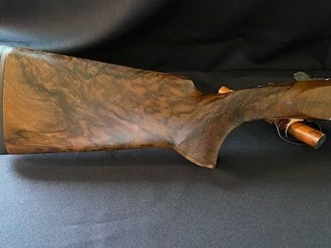 Perazzi refinish and recut checkering — view 1
